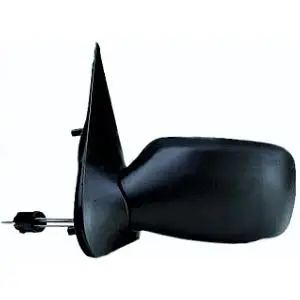 Satisfait Ou Remboursé Rétroviseur gauche manuel pour FORD FIESTA Mk4 phase 2 1999-2002, noir, Neuf