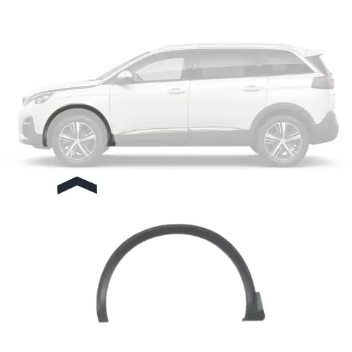 Livraison Express Embout d&rsquo;aile avant gauche pour PEUGEOT 5008 II 2017-2020, Neuf