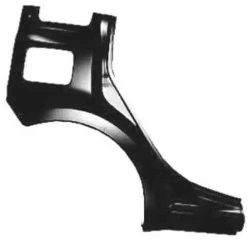 Usine Directe Aile arrière droite pour FIAT PANDA II phase 2 2009-2012, avec bas de caisse, Neuve à peindre