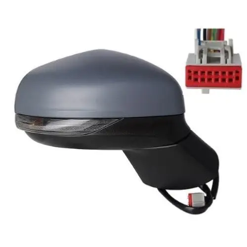 Rétroviseur extérieur droit électrique pour FORD PUMA depuis 2019, rabattable électriquement, dégivrant, feu clignotant, feu de courtoisie,10 pins, Neuf à peindre Solde