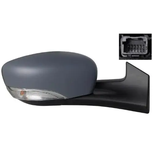 Rétroviseur droit électrique pour RENAULT ZOE phase 1 2012-2019, rabattable électriquement, dégivrant, avec sonde, feu clignotant, 11 pins, Neuf à peindre Expédié Aujourd’hui